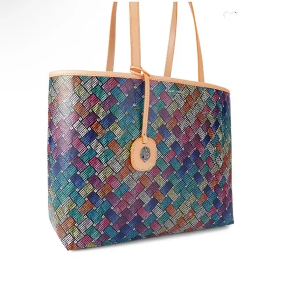 Kurt Geiger Multi Colored Camden Shopper Tote with Pouch & Dust Bag - Picture 2 of 7